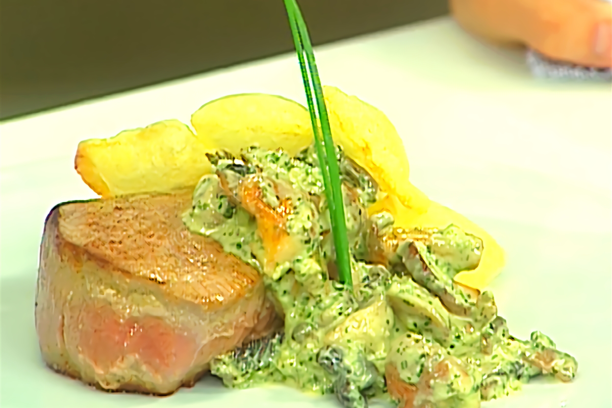 Filete con salsa de hongos El Gourmet