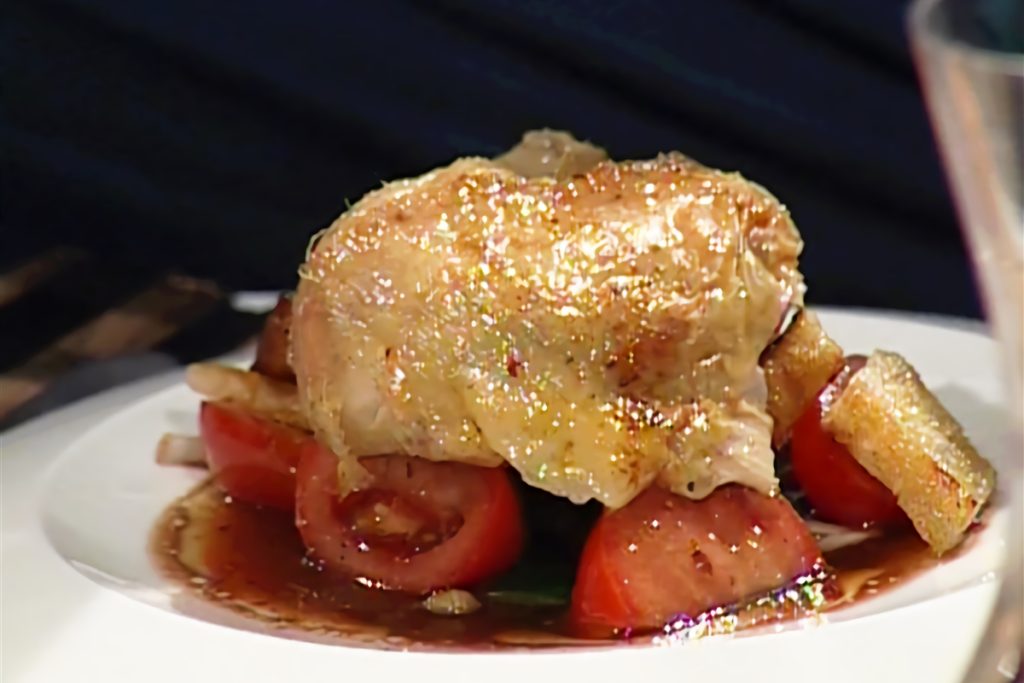 Pollo de campo con manteca de hierbas El Gourmet