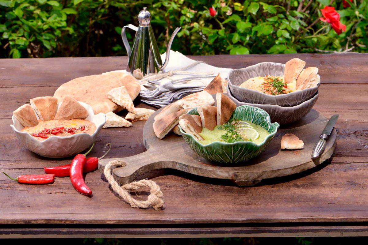 Trío de Hummus - El Gourmet