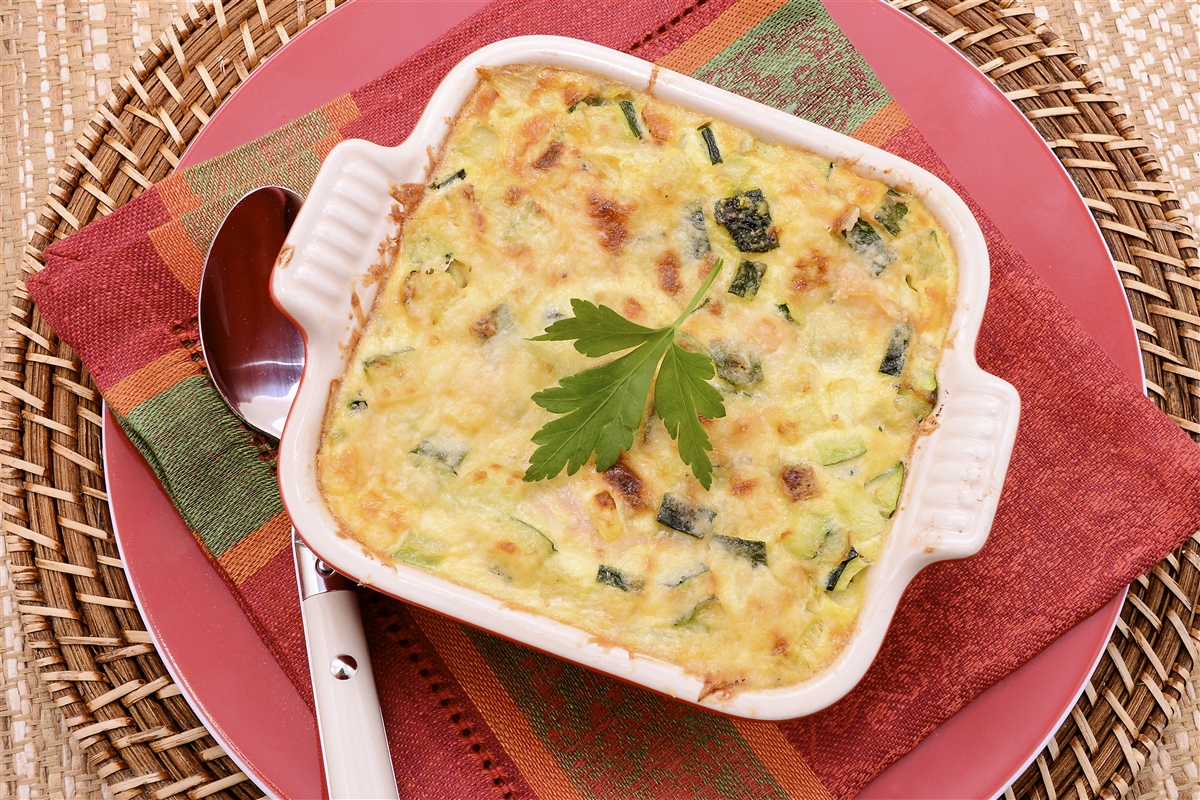 Pastel de zucchini con jamón y queso El Gourmet