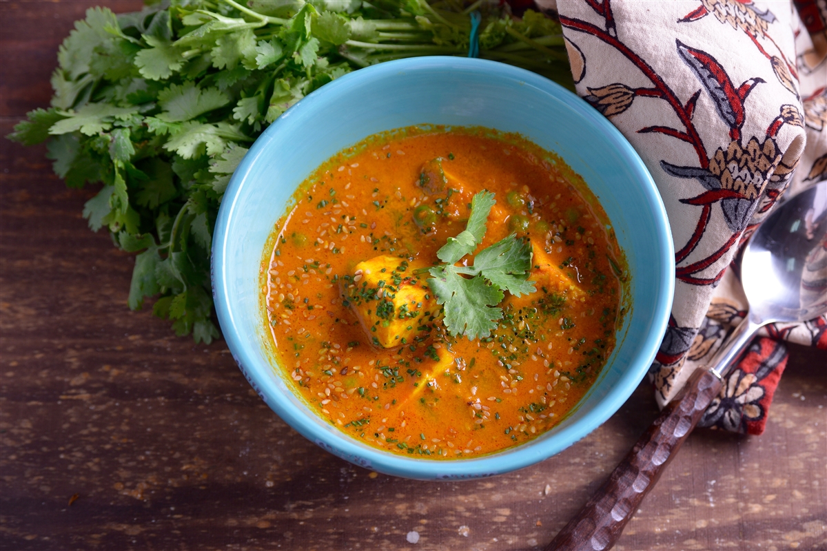Queso Fresco Con Guisantes (Mutter Paneer) El Gourmet